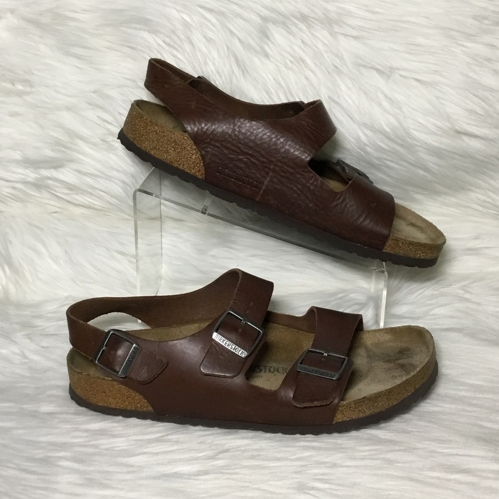 Birkenstock Milano Men’s Sandal, Habana, EUR 46/US 13-13.5